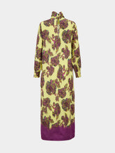 Alémais Purple Jerry Viscose Midi Dress