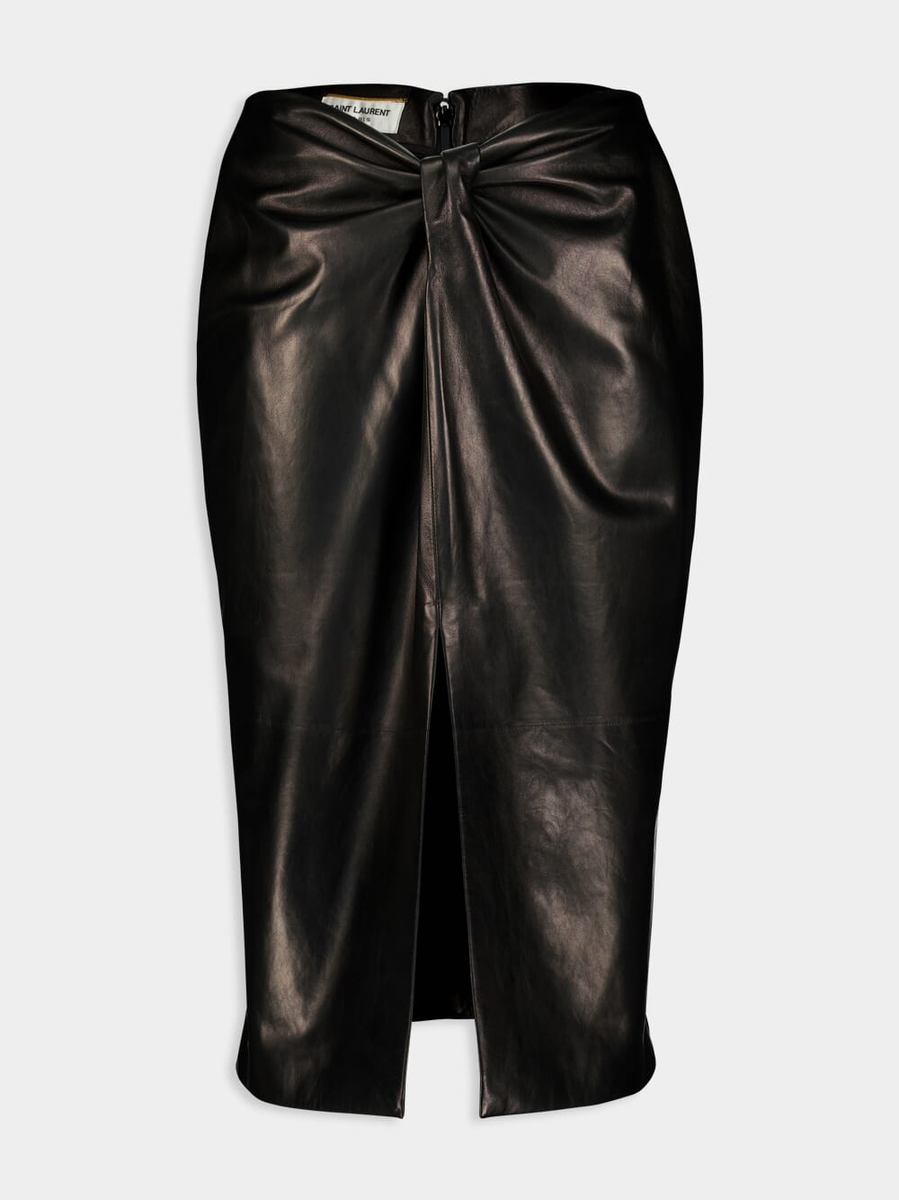 Lambskin Twist Pencil Skirt