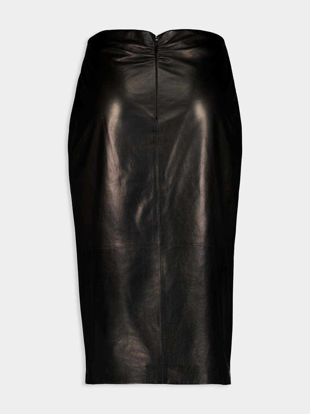 Lambskin Twist Pencil Skirt