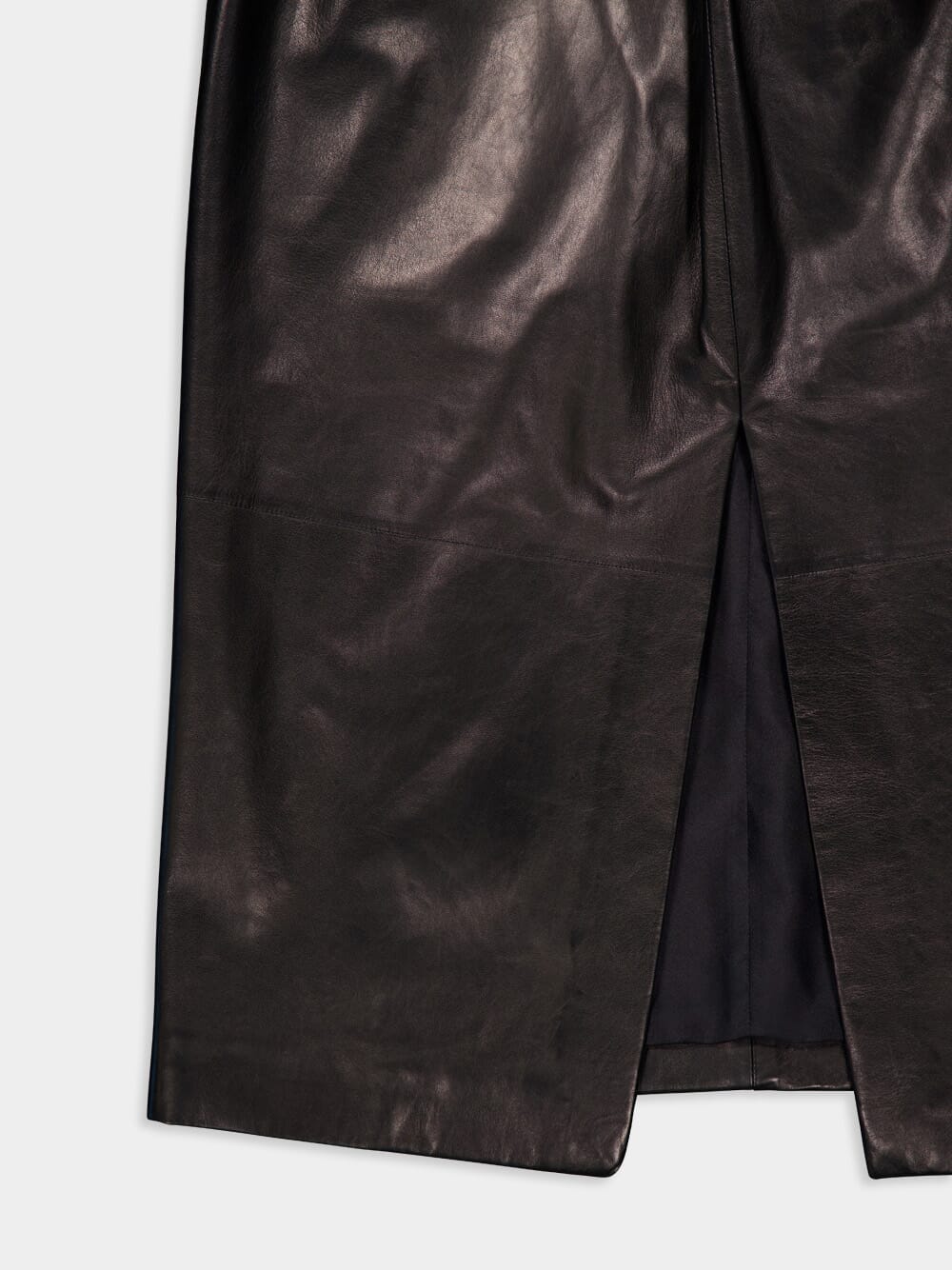 Lambskin Twist Pencil Skirt