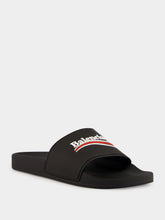 Balenciaga Black Pool Slide Sandals