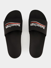 Balenciaga Black Pool Slide Sandals