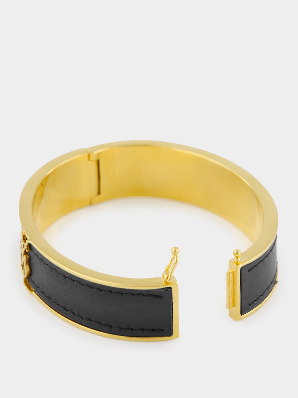 Black Cassandre Leather Bracelet