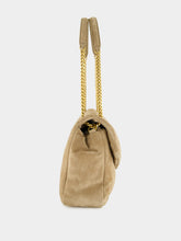 Saint Laurent Calypso Large Envelope Bag in Dry Grain Suede