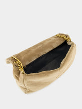 Saint Laurent Calypso Large Envelope Bag in Dry Grain Suede