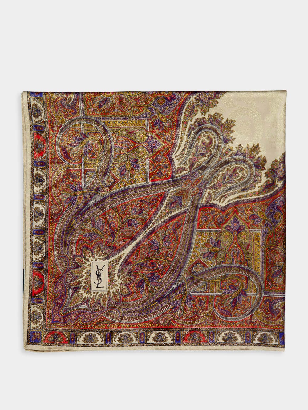 Paisley Jacquard Square Scarf