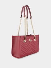 Gucci Rosso Ancora GG Marmont Small Tote Bag