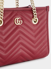 Gucci Rosso Ancora GG Marmont Small Tote Bag