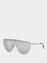McQueen Eyewear Skull Silver Sunglasses