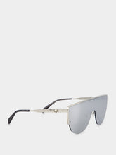 McQueen Eyewear Skull Silver Sunglasses