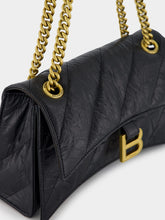 Balenciaga Black Crush Quilted Small Shoulder Bag