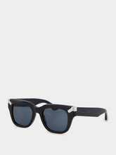 Punk Rivet Black Square Sunglasses | PDP - Fashion Clinic