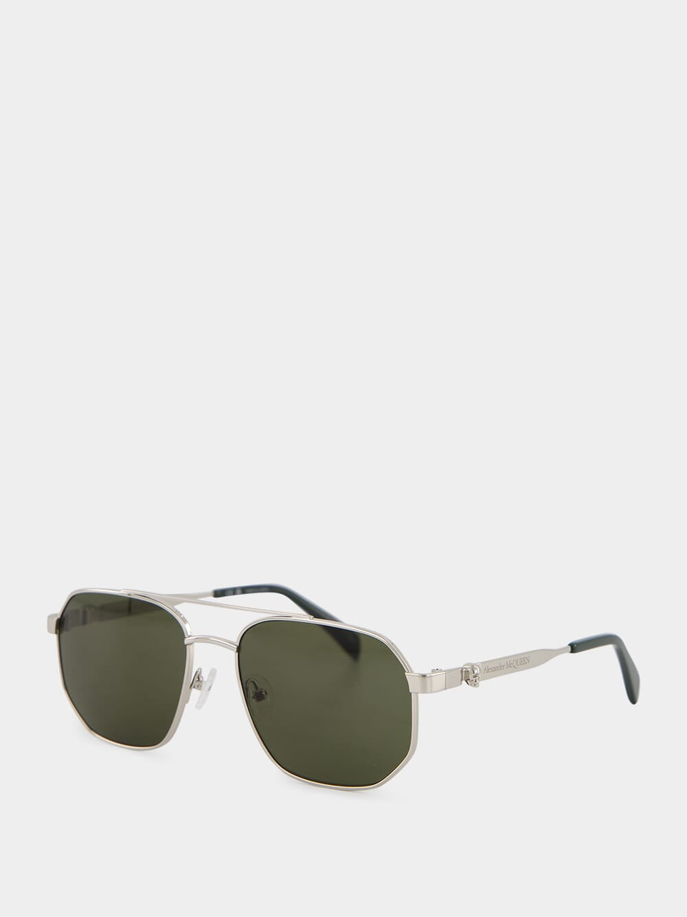 Green Floating Skull Metal Caravan Sunglasses