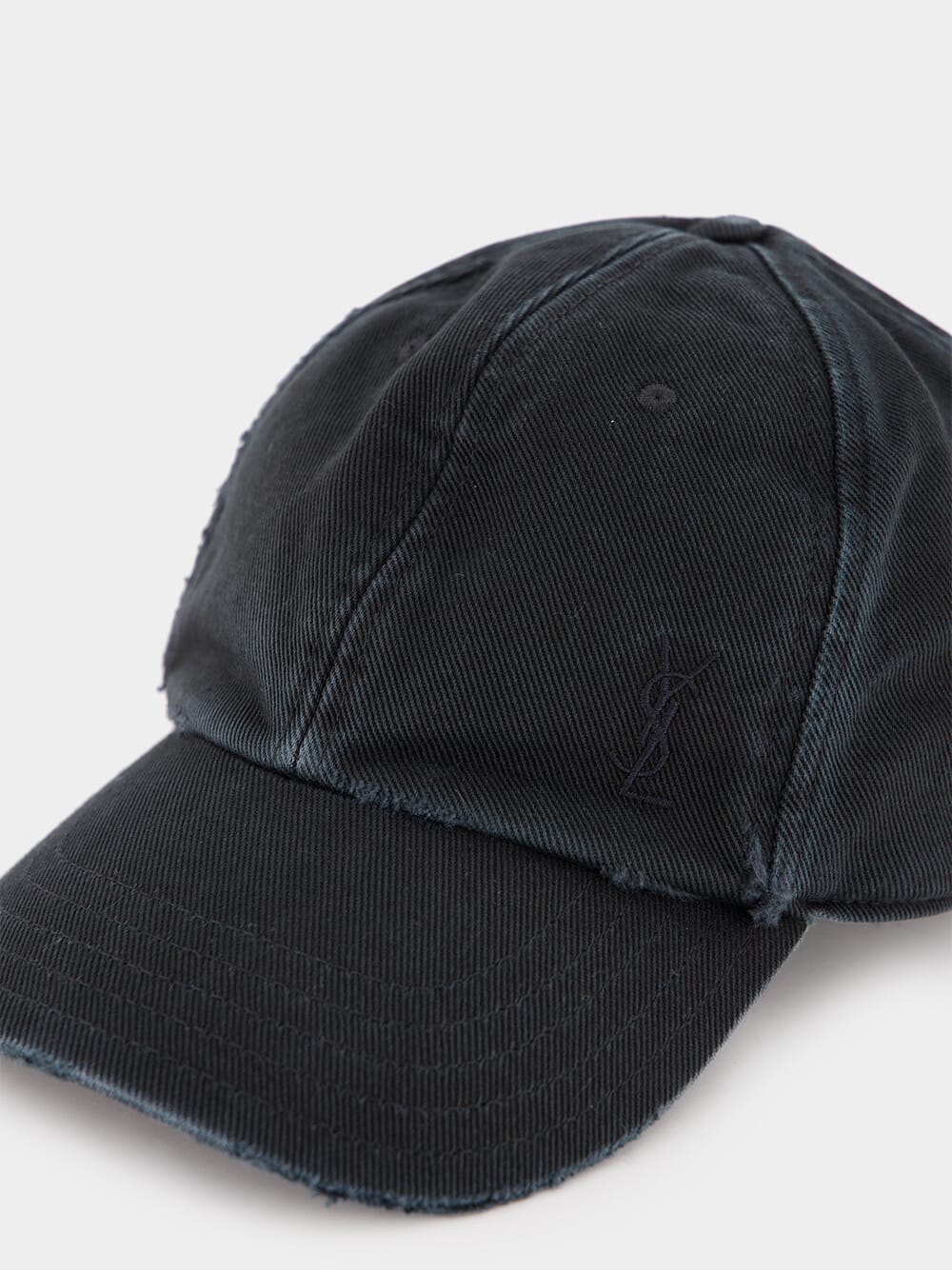 Cassandre Washed Black Denim Cap