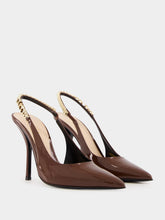 Gucci Brown Signoria Slingback Pump