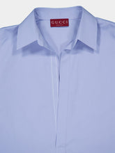 Gucci Light Blue Cotton Poplin Shirt
