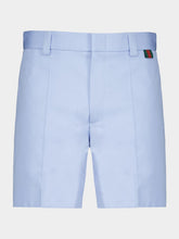Gucci Light Blue Cotton Poplin Shorts