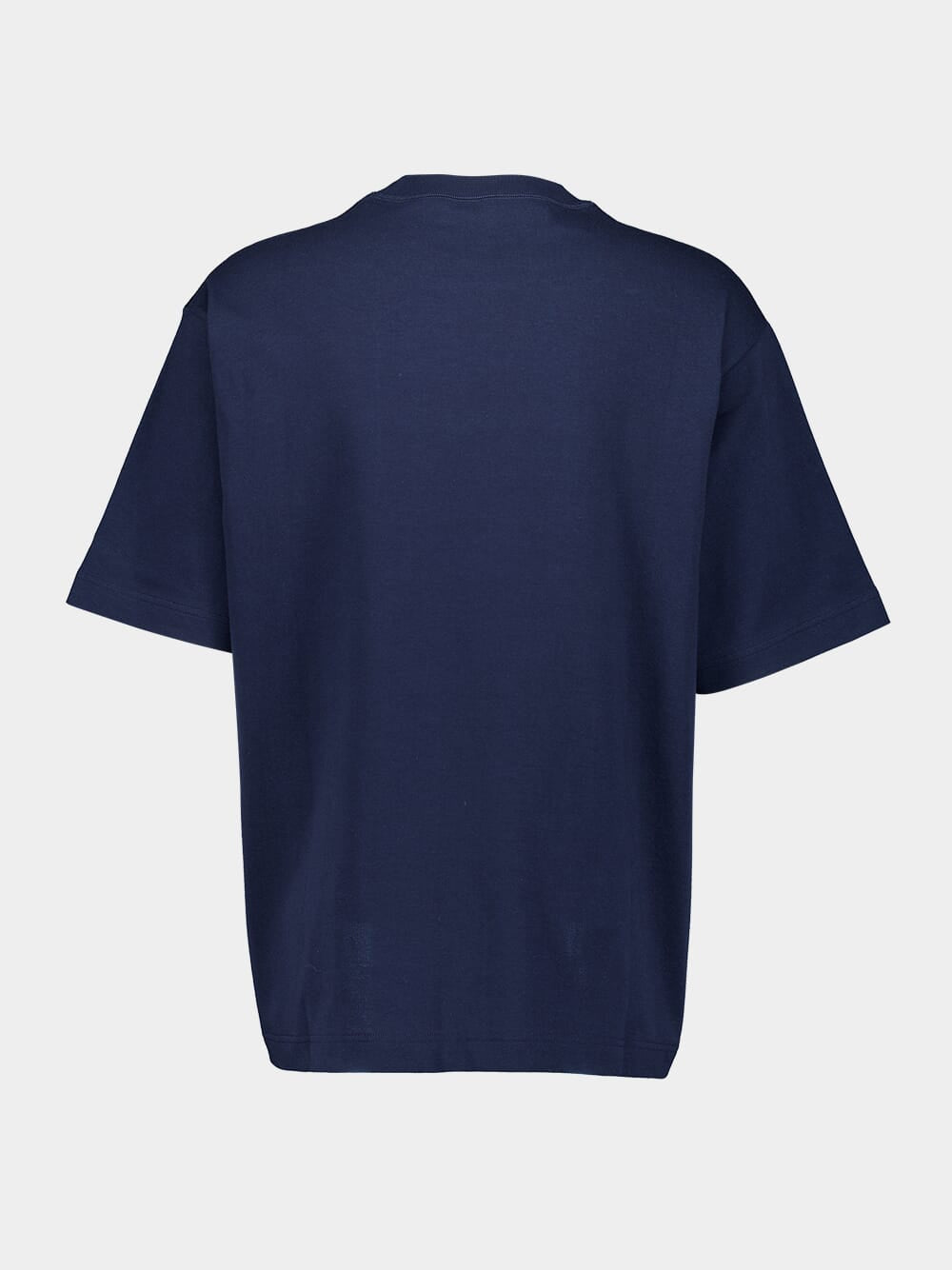 Navy Cotton T-Shirt with Print