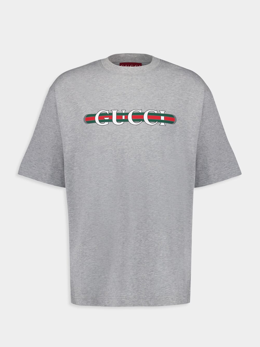 Grey Cotton jersey T-shirt with print