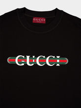 Gucci Black Printed Cotton Jersey T-Shirt
