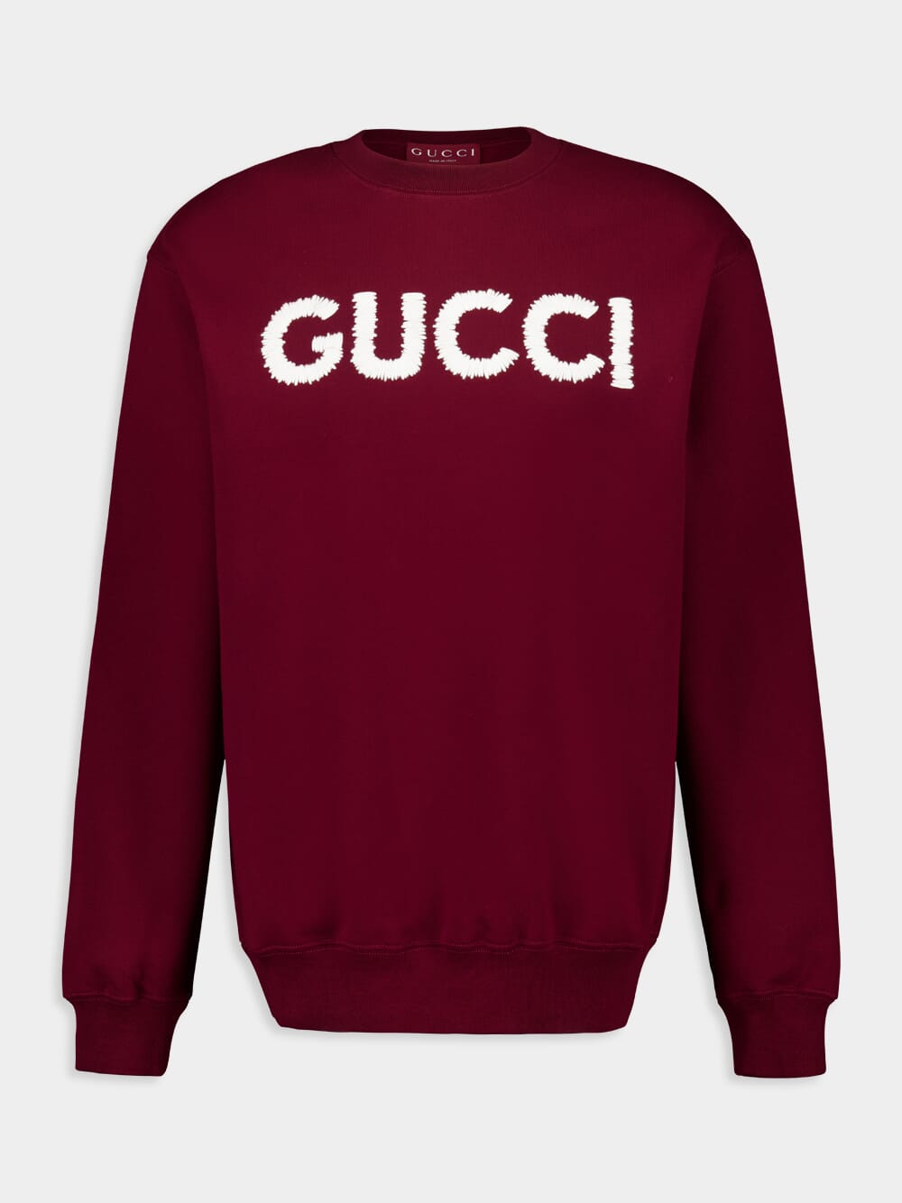 Rosso Ancora Red Embroidered Cotton Sweatshirt