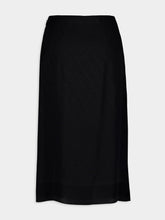 Gucci Black Silk Jacquard Skirt