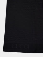 Gucci Black Silk Jacquard Skirt