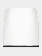 Gucci Off-White Cotton Tweed Mini Skirt