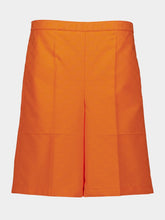 Gucci Orange Midi GG Canvas Shorts