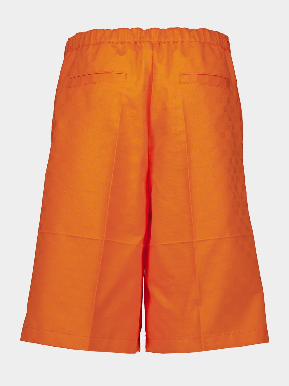 Orange Midi GG Canvas Shorts