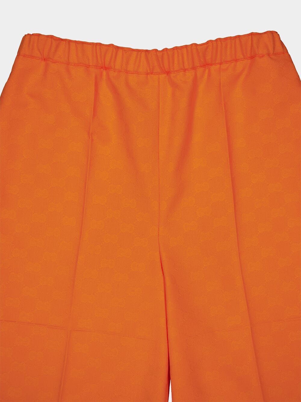 Orange Midi GG Canvas Shorts