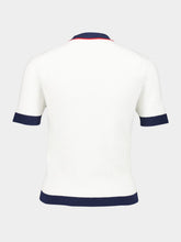 Gucci Stretch Rib Cotton V-Neck Top