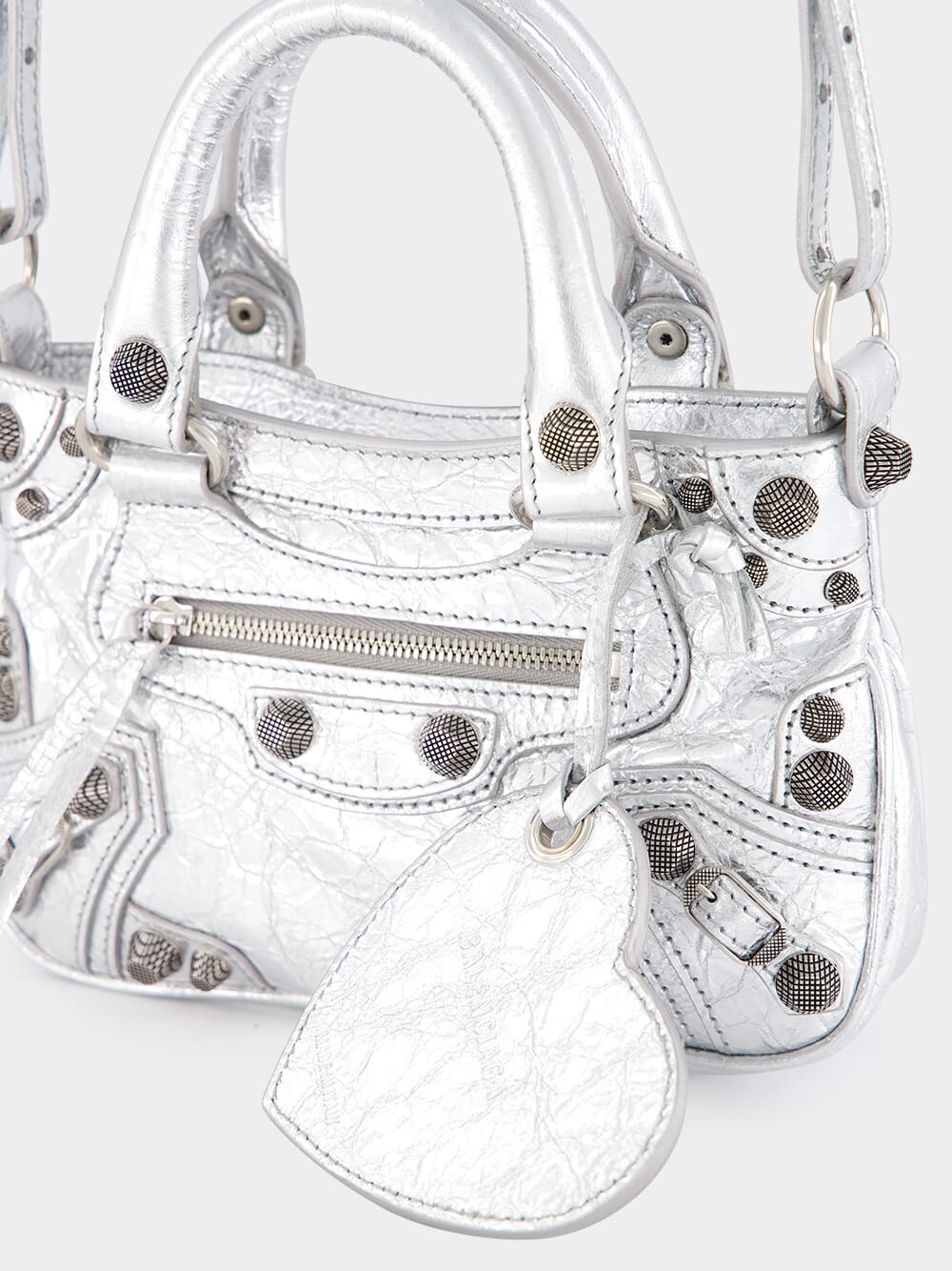 Neo Cagole Silver Mini Crossbody Bag