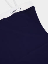 Gucci Navy Blue Swimsuit With Straps