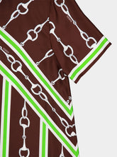 Gucci Horsebit Stripe Silk Top