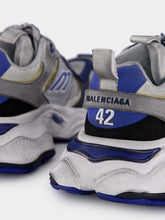 Balenciaga Grey and Blue Cargo Sneakers