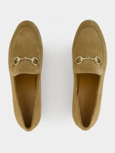 Gucci Light Beige Suede Jordaan Loafers