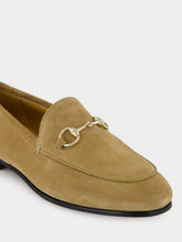 Gucci Light Beige Suede Jordaan Loafers