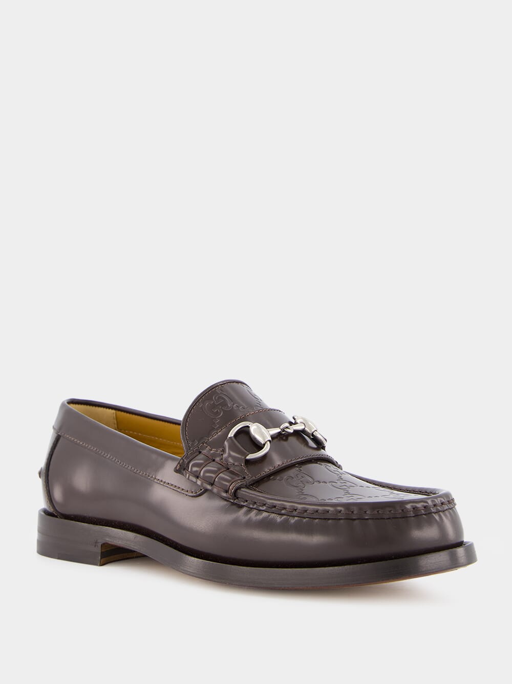 Brown GG Loafer with Horsebit