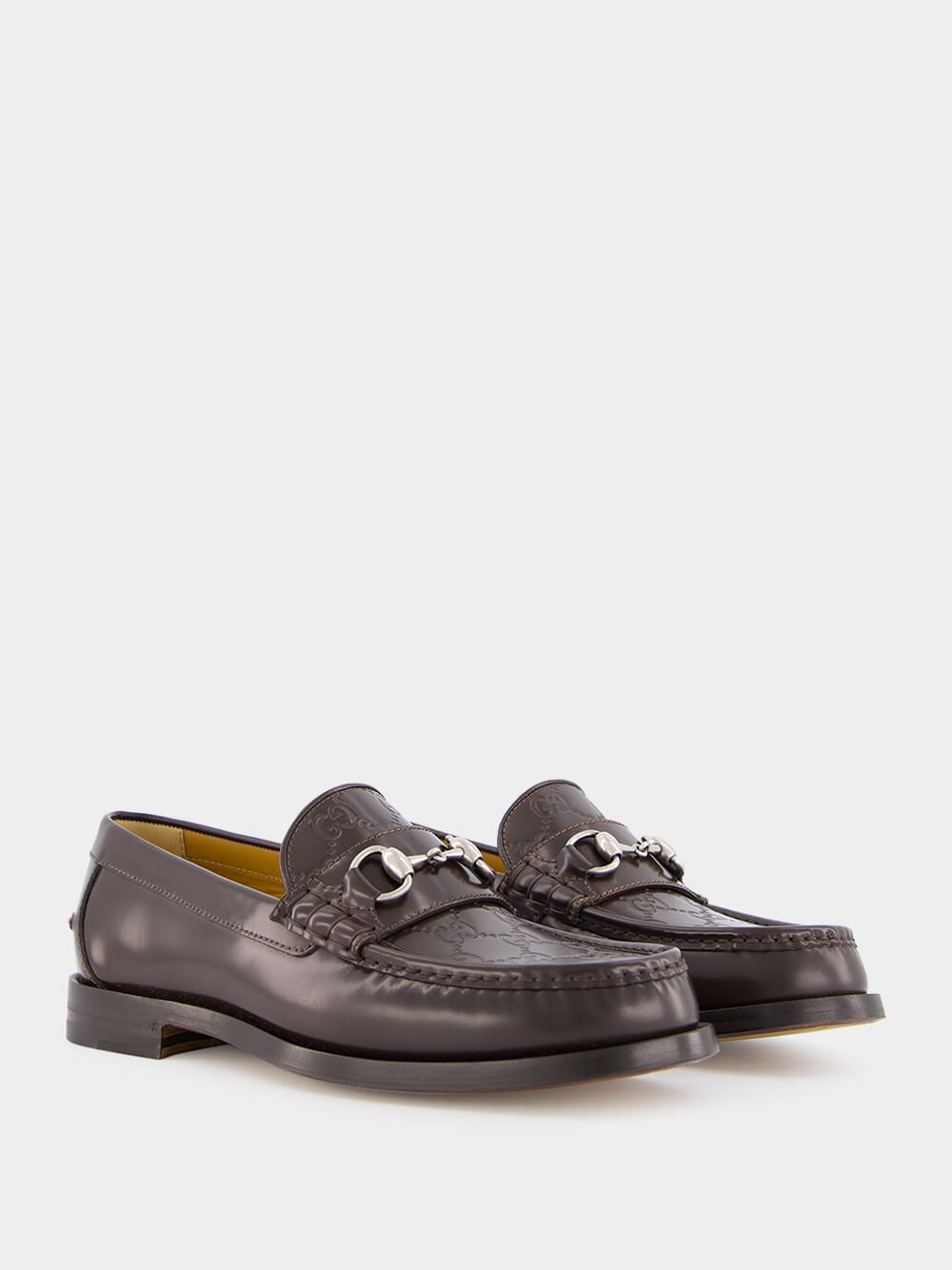 Brown GG Loafer with Horsebit