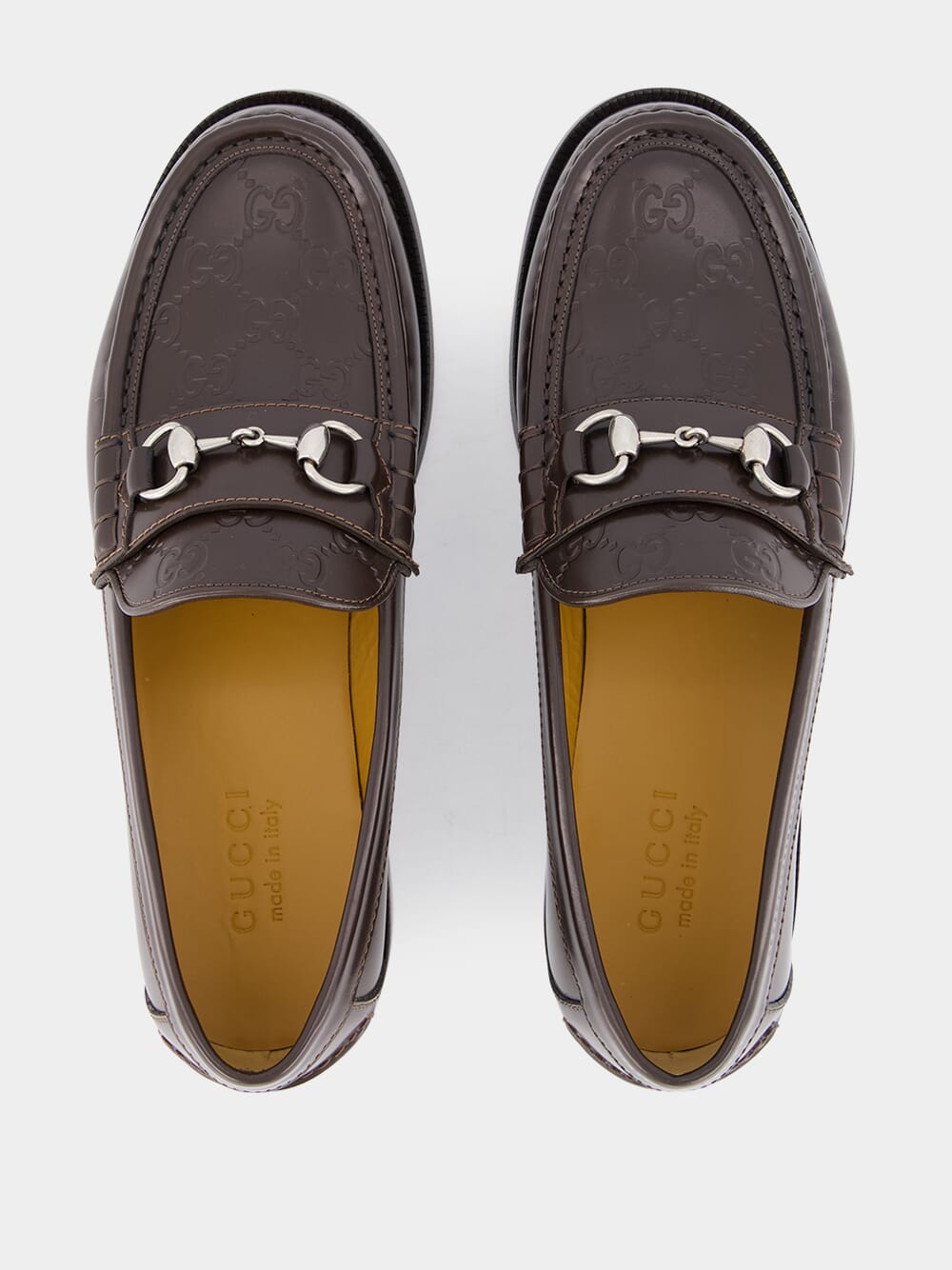 Brown GG Loafer with Horsebit