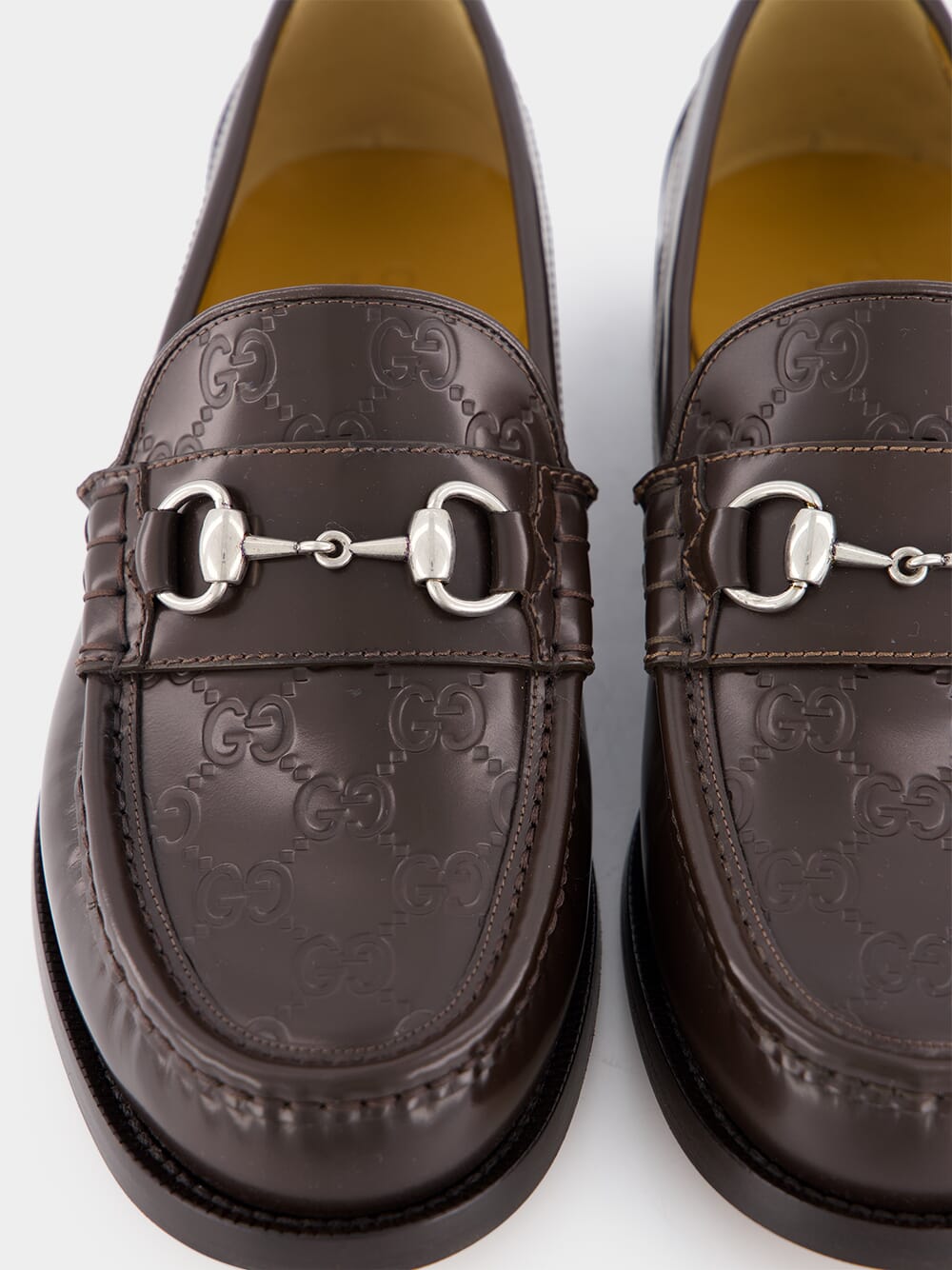 Brown GG Loafer with Horsebit