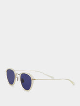 Eyevan 7285 Beige Crystal 787 Round Sunglasses