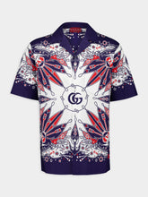 Gucci Double G Bandana Print Cotton Shirt