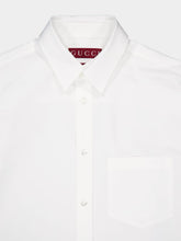 Gucci Cotton Poplin Shirt With Gucci Embroidery