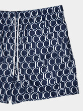 Gucci Maxi Gucci Print Navy Swim Shorts