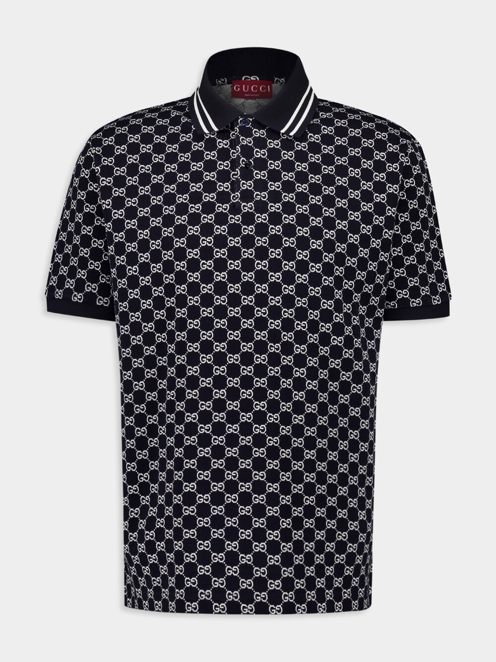 Navy GG Jacquard Polo Shirt