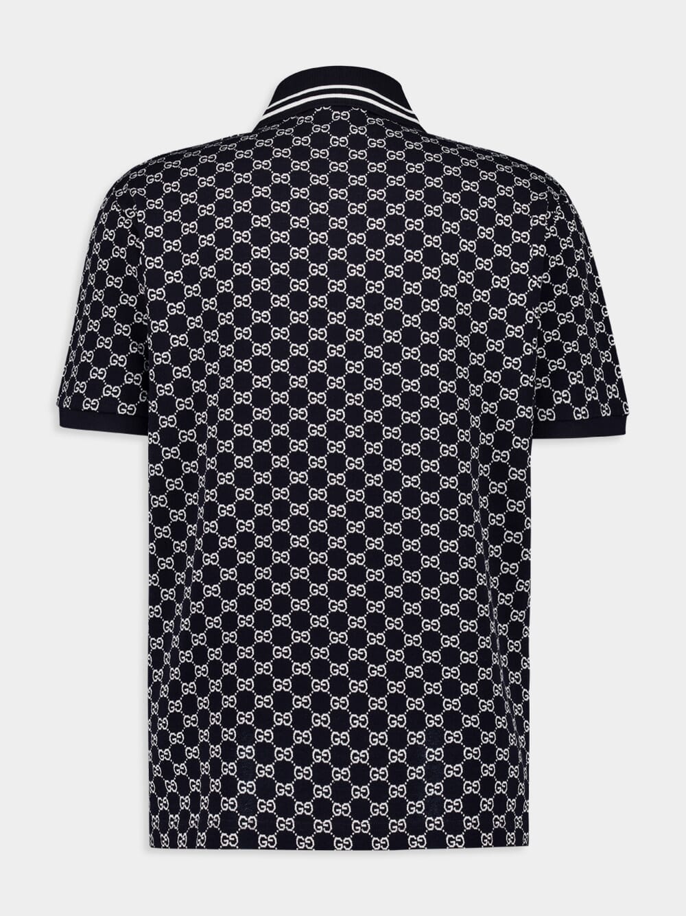 Navy GG Jacquard Polo Shirt