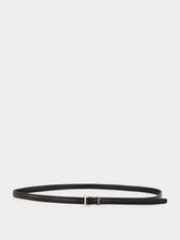 Saint Laurent Black Extra Thin Leather Belt