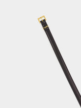 Cassandre Extra Thin Black Leather Belt | PDP - Fashion Clinic